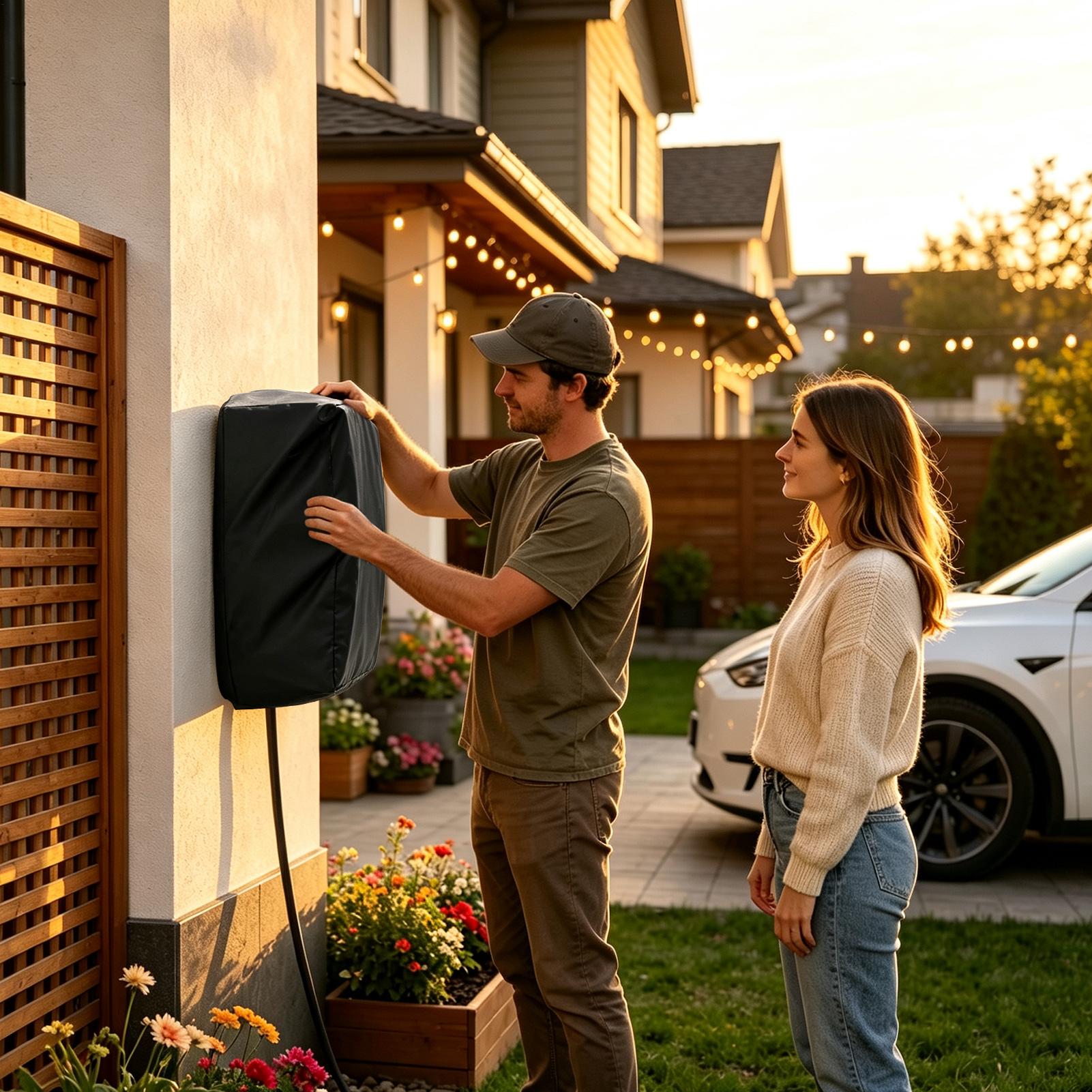 Home Ev Charger - Abdeckung für Outdoor-EV-Ladegerät, staubdichter Schutz für