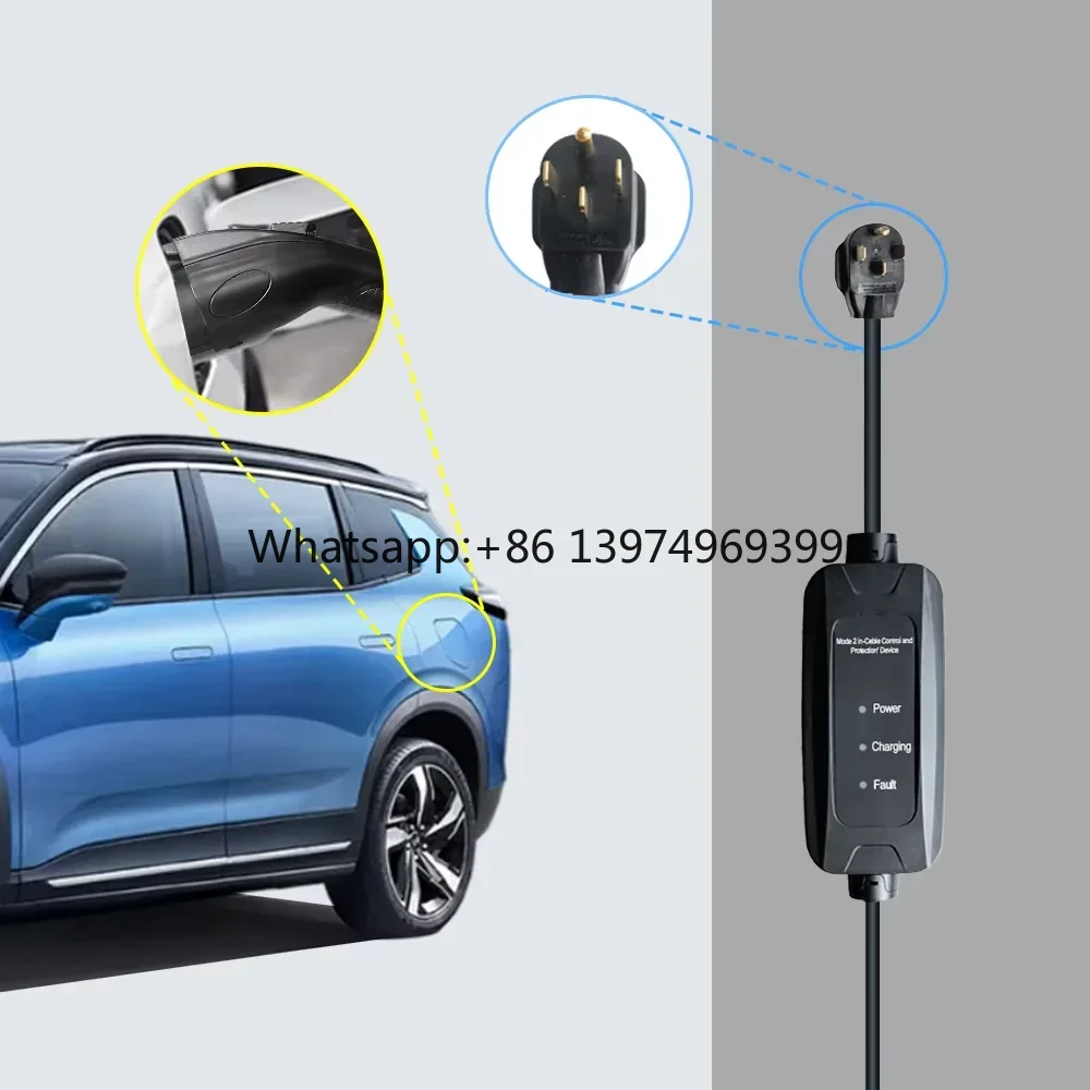 Portable Ev Charger - 9kW 16A SAE J1772 Typ 1