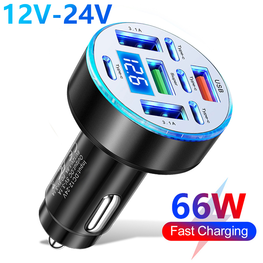 Ev Charger - Auto-Ladegerät 8-Port Schnellladung PD 3.1A USB-C