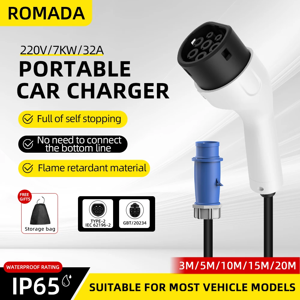 ROMADA Typ2 IEC62196-2 Für Ele – Ev Charger Adapter Bewertung und Preis
