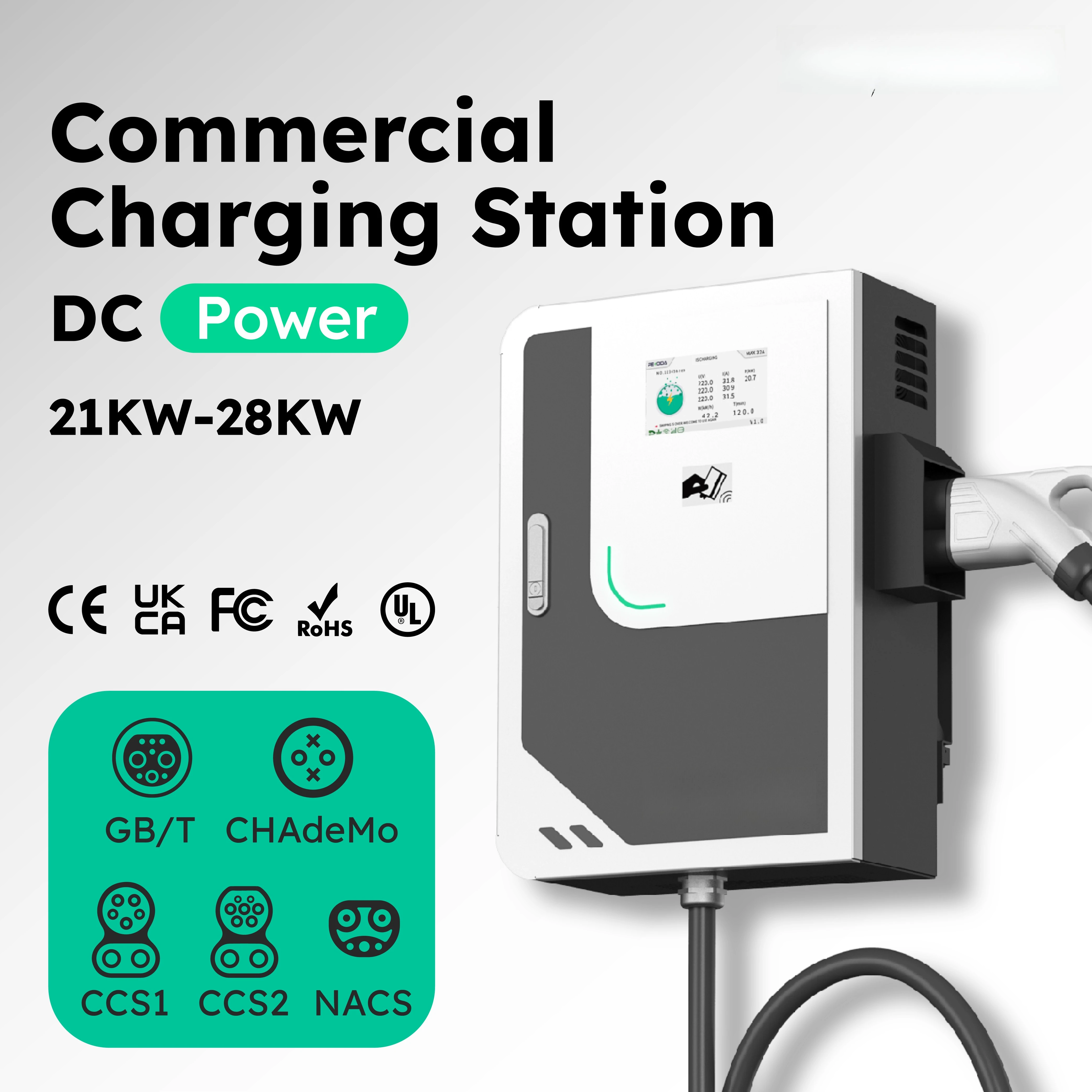 Penoda DC Wallbox Autoladegerä – Dc Fast Charger 30Kw Wallbox Commercial Bewertung und Preis