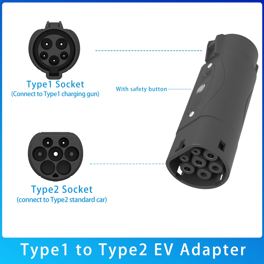 J1772 auf Typ 2 & GB/T EV-Lade – Ev Charger Adapter Bewertung und Preis