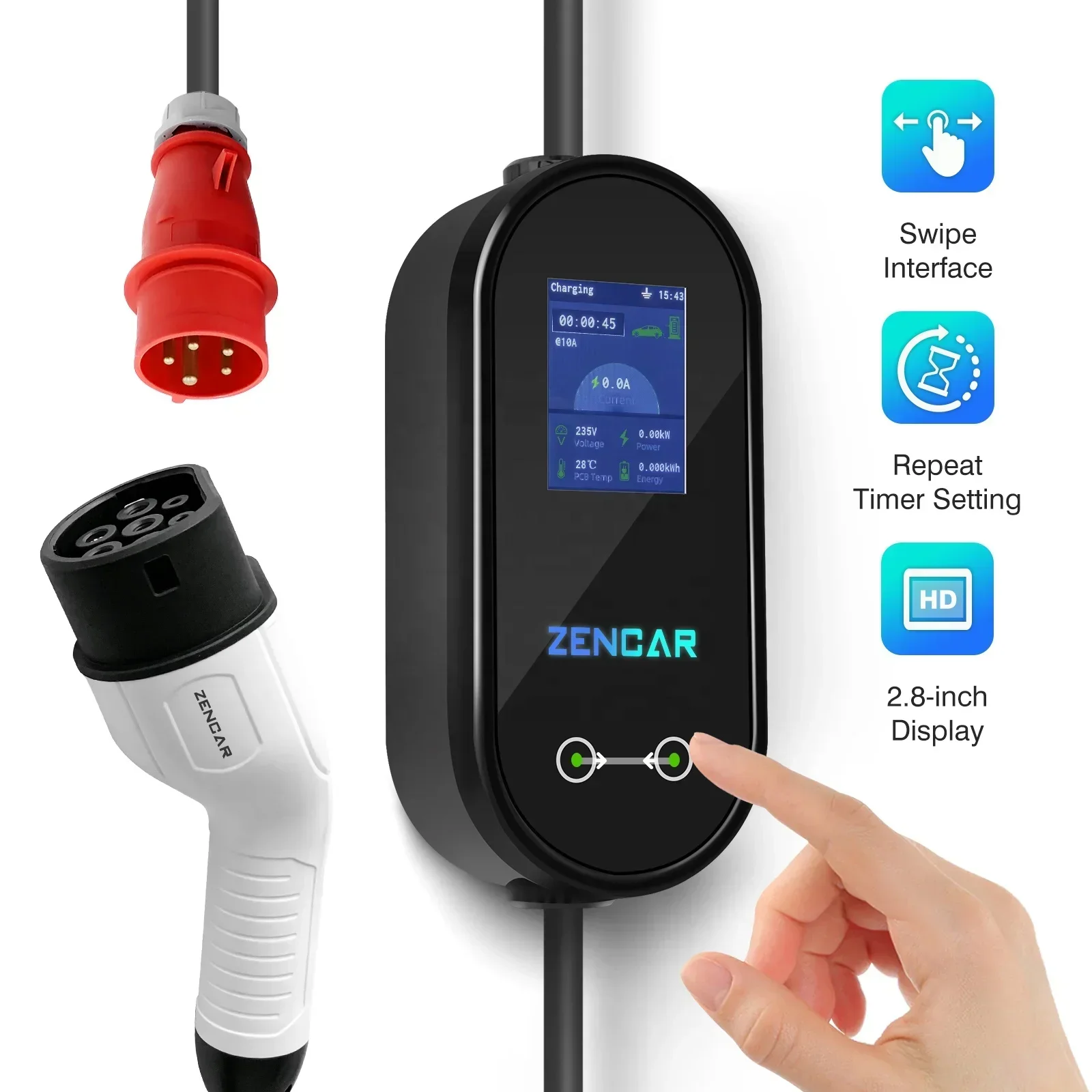 Typ B DC 6mA Leckageschutz 32A – Type 2 Charger Bewertung und Preis
